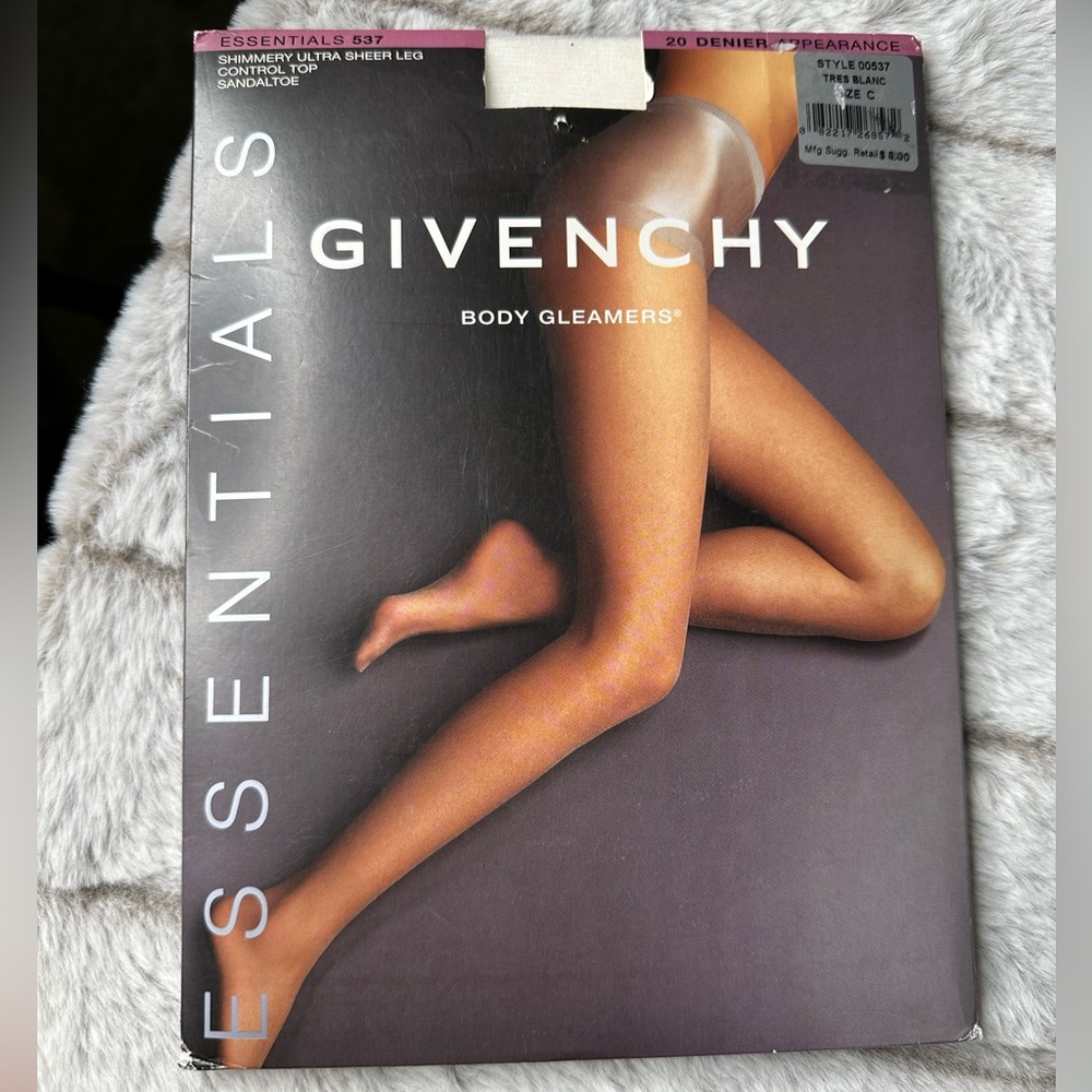 Givenchy Body Gleamers Control Top Sandaltoe shimmery stockings pantyhose